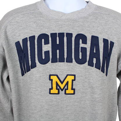 90s Starter Michigan Grey Embroidered Sweatshirt (S)