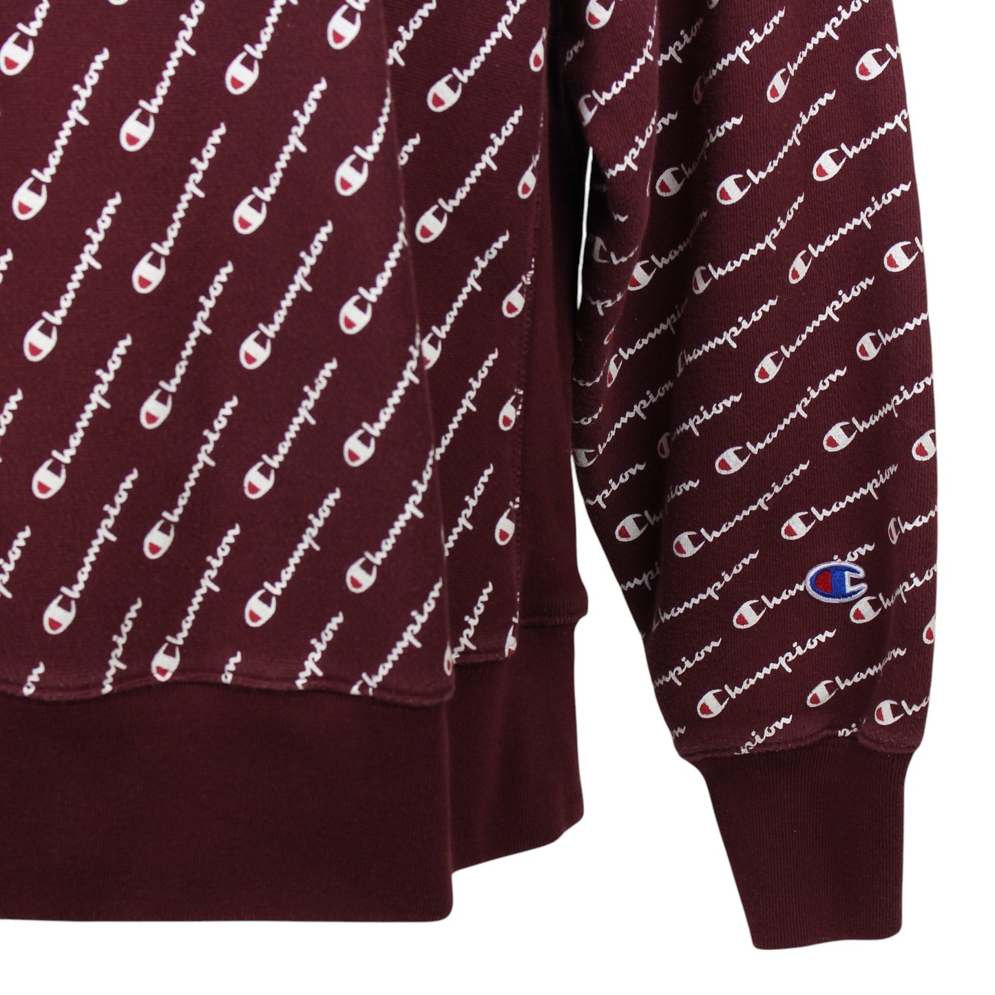 00s Champion Reverse Weave Burgundy Heavy Sweatshirt (L)