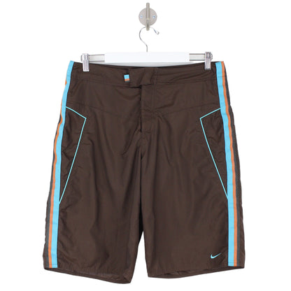 00s Nike Brown Board Swim Shorts (M)