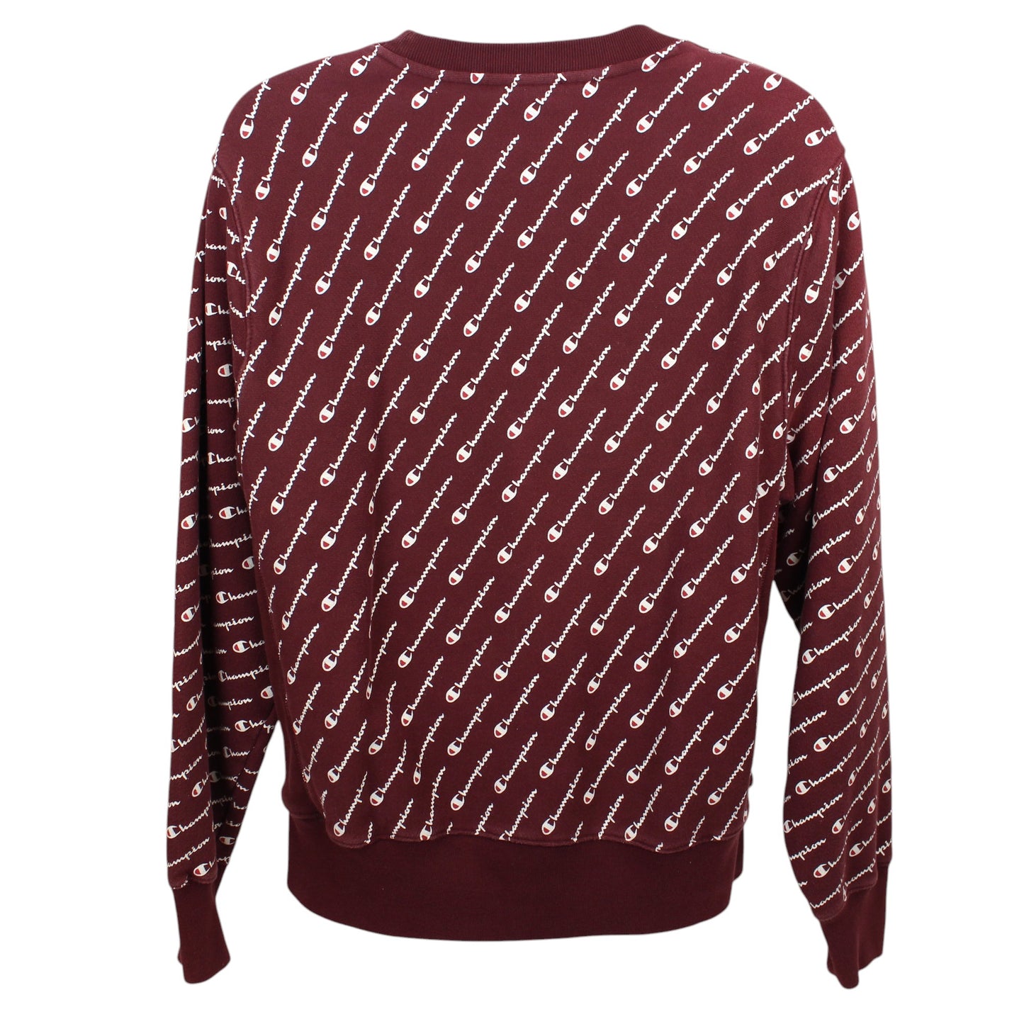 00s Champion Reverse Weave Burgundy Heavy Sweatshirt (L)