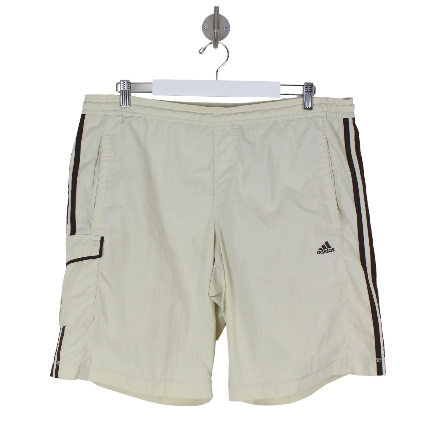 00s Adidas Cream Shorts (XL)