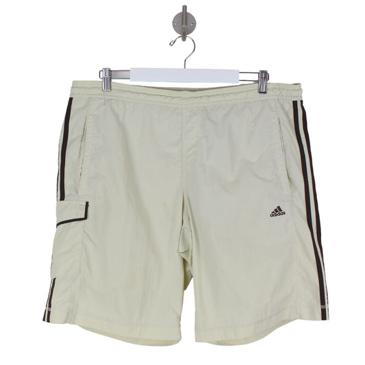 00s Adidas Cream Shorts (XL)