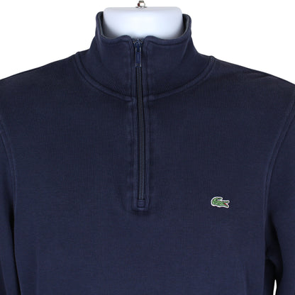 Lacoste Blue 1/4 Zip Sweatshirt (M)