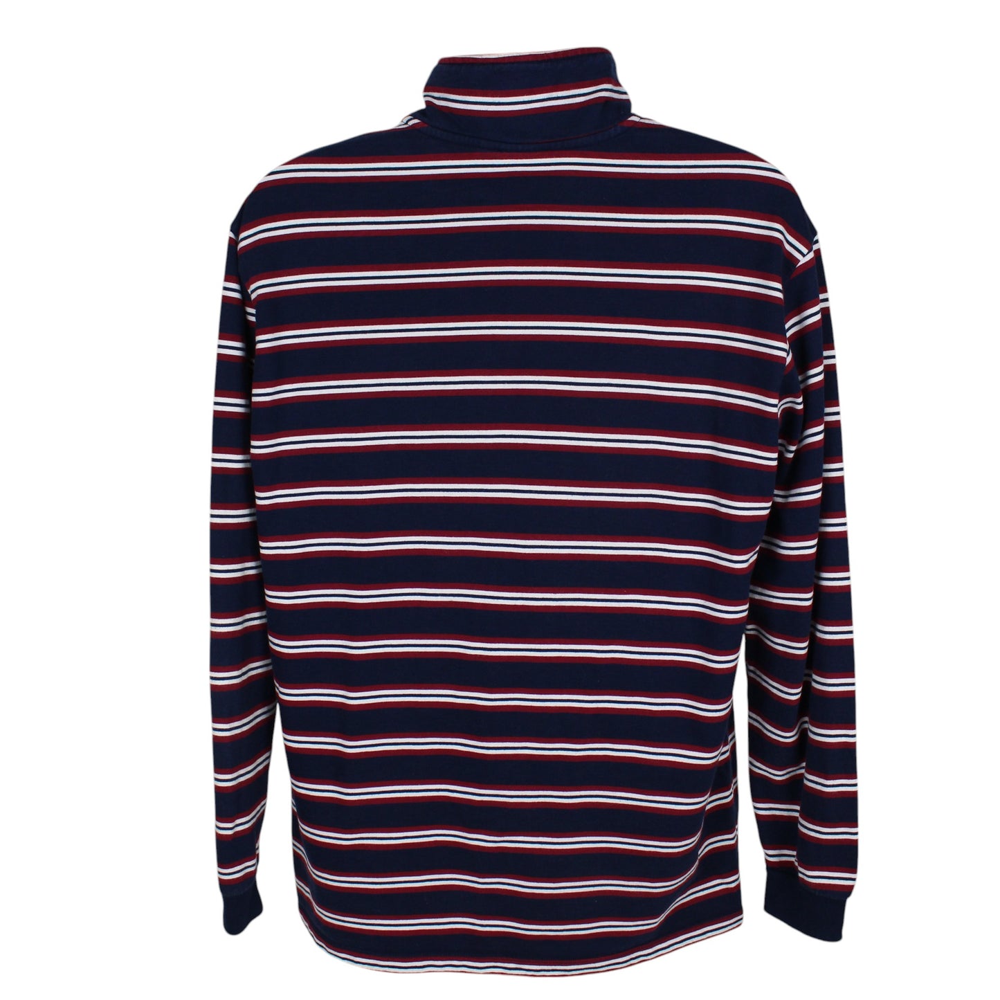 Adidas Navy Striped 1/4 Zip Sweatshirt (L)