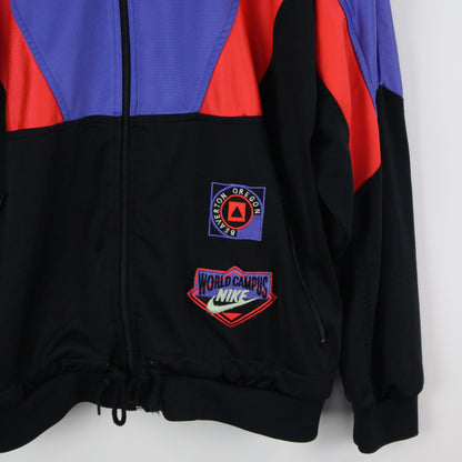 80s Nike Black Track Jacket (L)