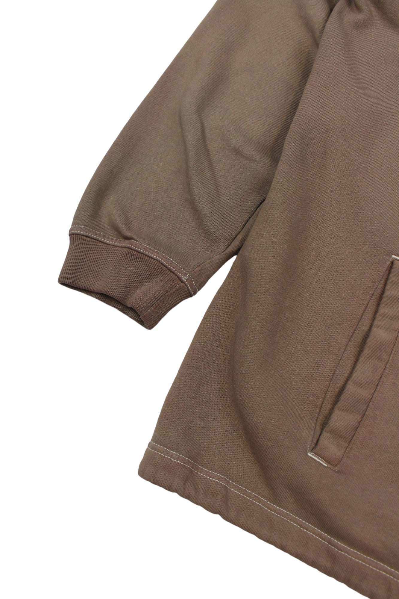 00s Nike Brown Embroidered Cotton Full Zip Sweatshirt (XL)
