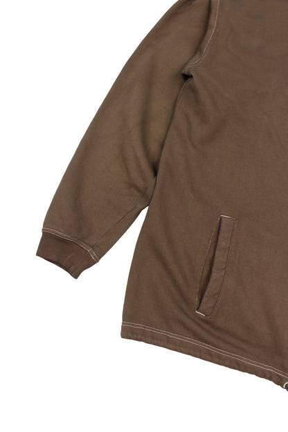 00s Nike Brown Embroidered Full Zip Sweatshirt (XL)