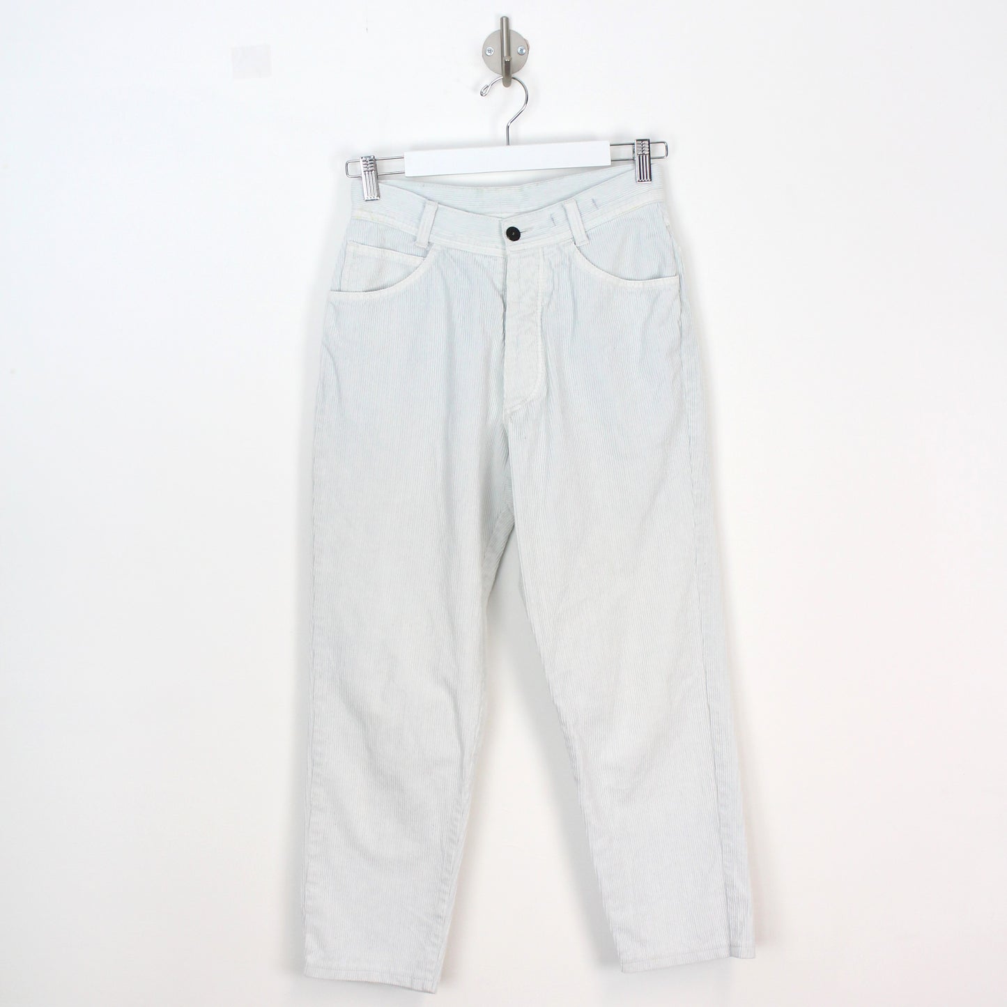 Circa 80s Stone Island White Thick Corduroy Trousers (W27" X L25.5")