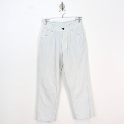 Circa 80s Stone Island White Thick Corduroy Trousers (W27" X L25.5")