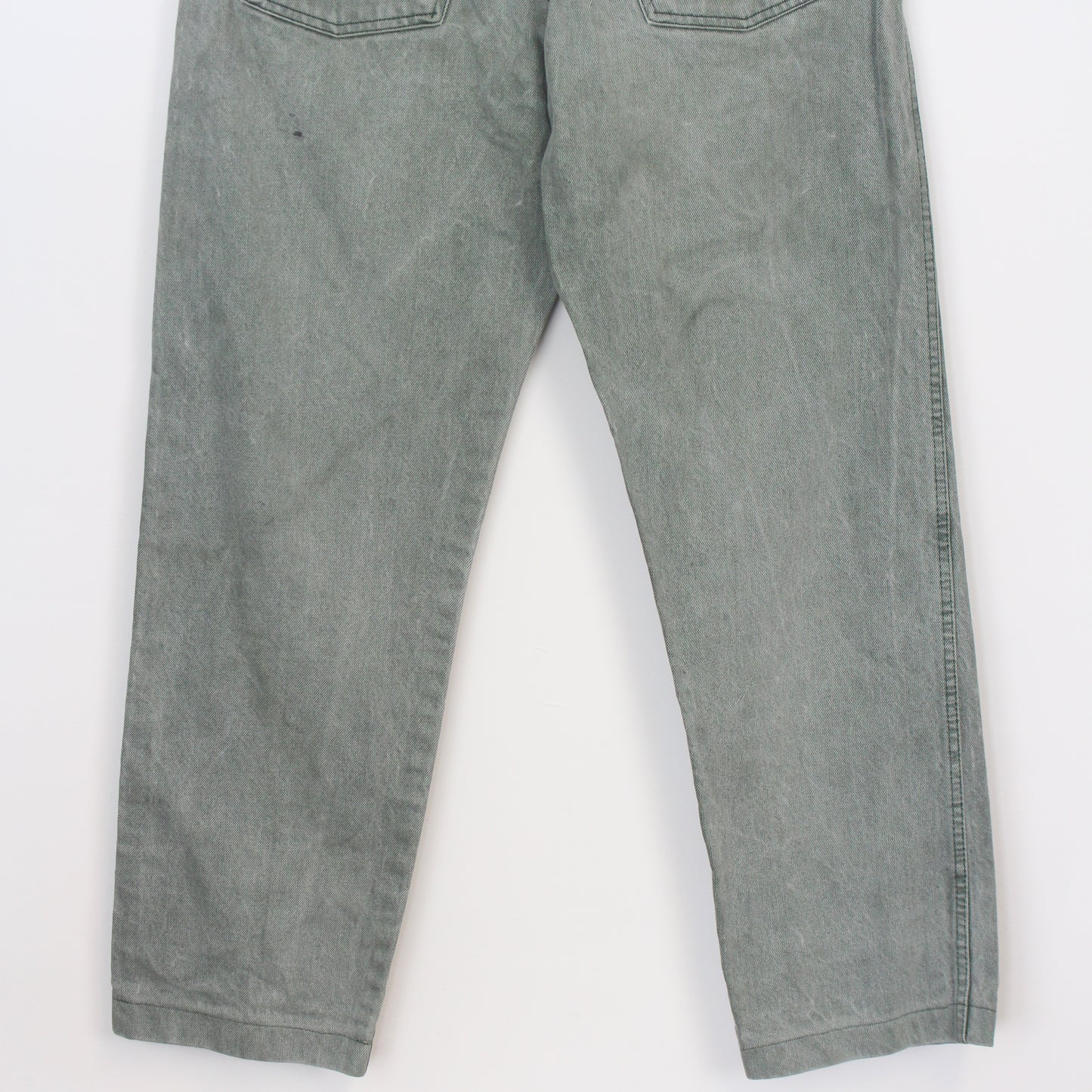 90s Moschino Green Denim Jeans (W32" X L29")