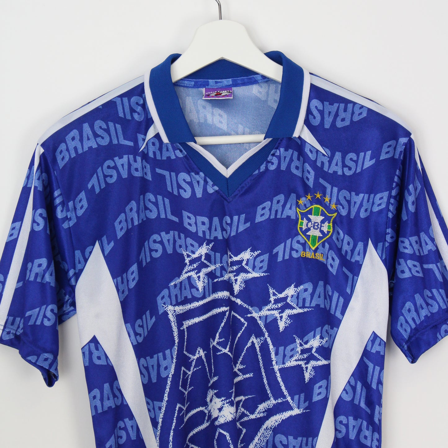 Brasil Blue Polyester T-Shirt (XXS)