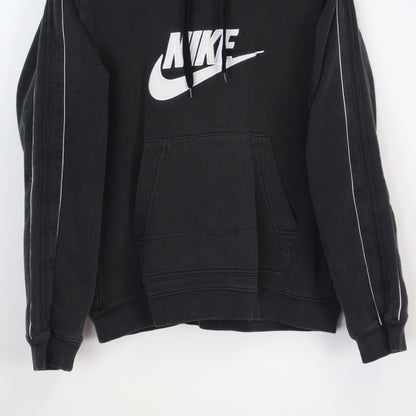 00s Nike Black Embroidered Hoodie (M)