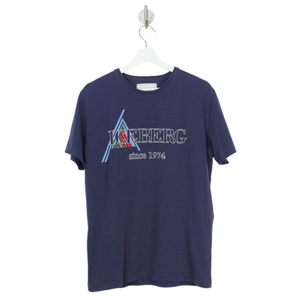 00s Iceberg Navy T-Shirt (M)