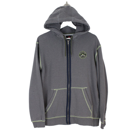 00s Quiksilver Grey Full Zip Hoodie (M)