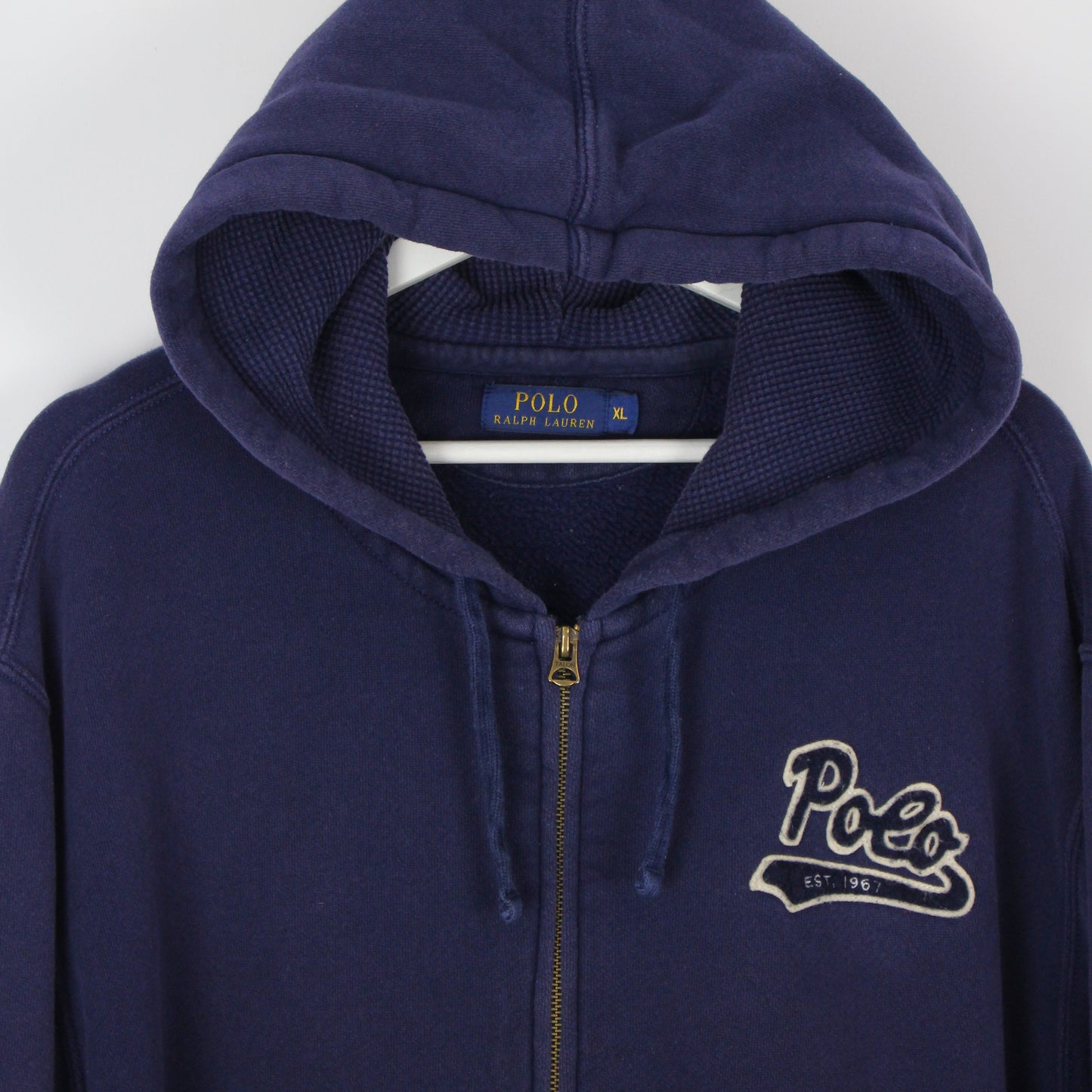 Polo Ralph Lauren Navy Full Zip Hoodie (XL)