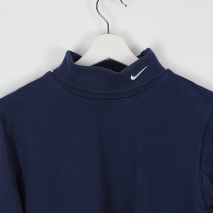 00s Nike Navy Embroidered Turtle Neck Top (XS)