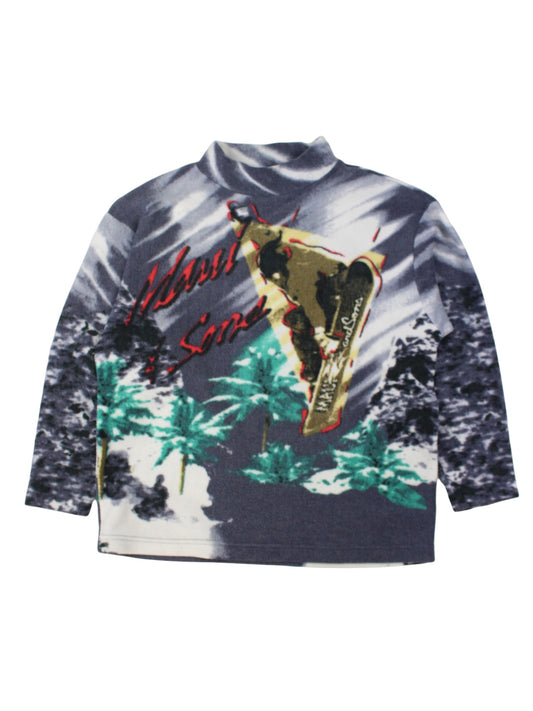 90s Maui & Sons Crazy Fleece Sweatshirt (L)