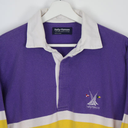 90s Helly Hansen Purple Rugby Shirt (S)