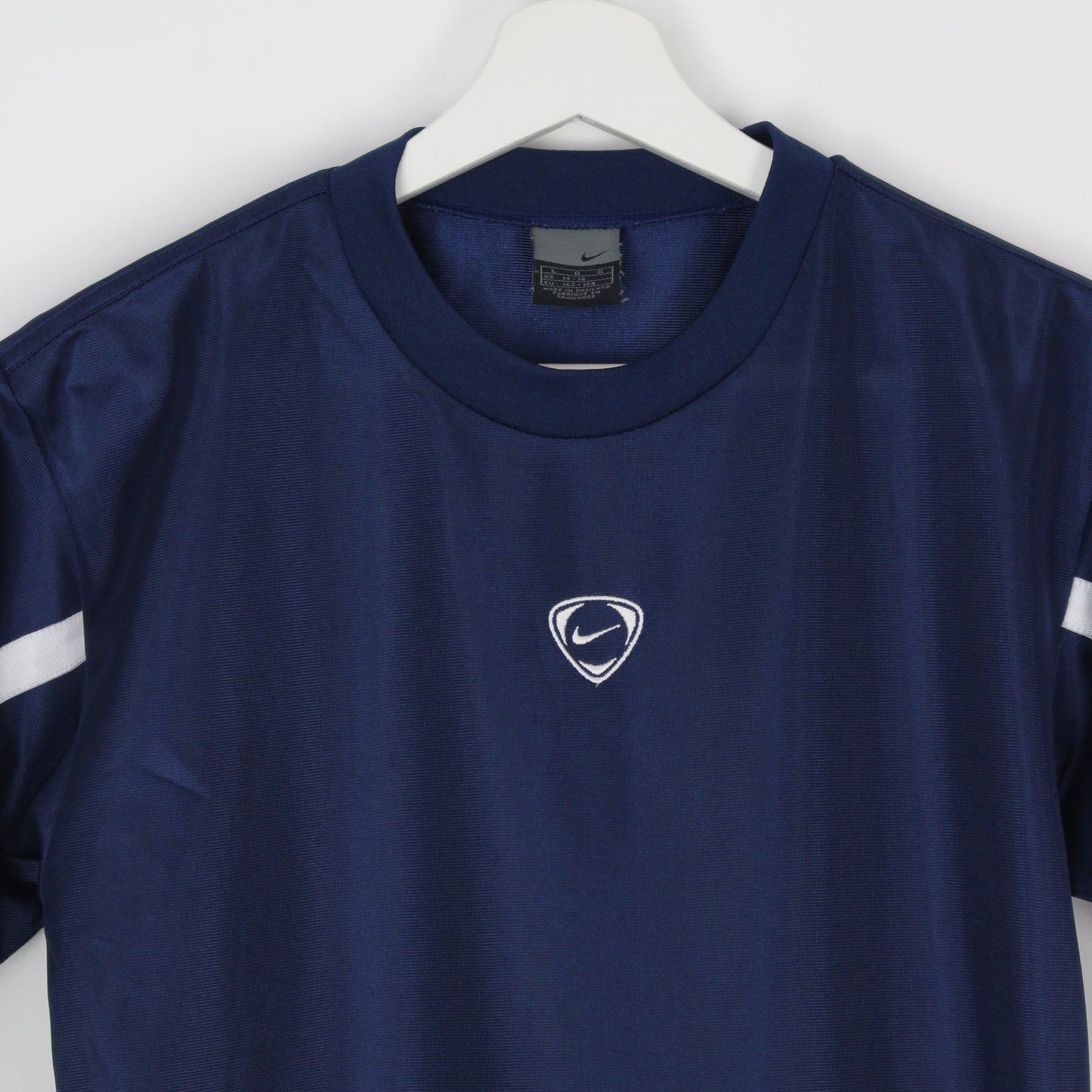 00s Nike Navy Polyester T-Shirt (XXS)