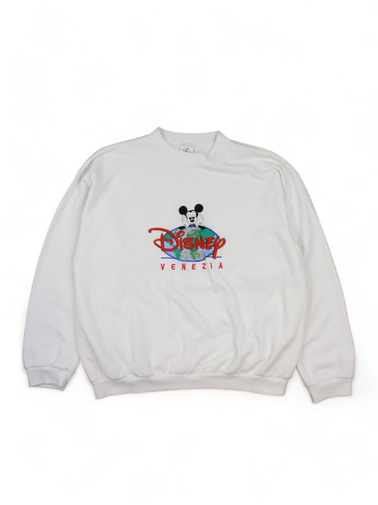 90s Disney Store White Embroidered Sweatshirt (L)
