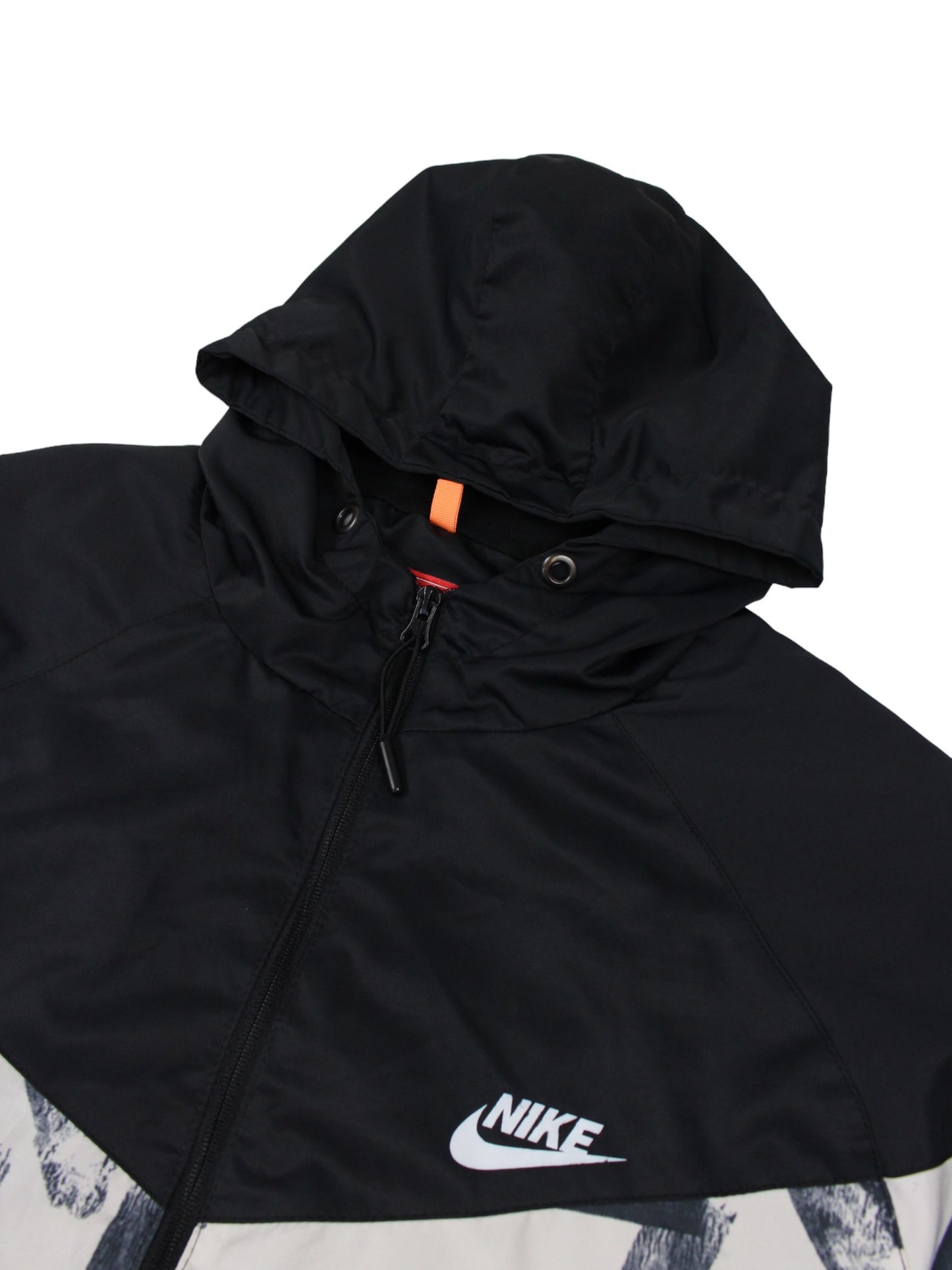 Nike Black Patterned Light Jacket (L)