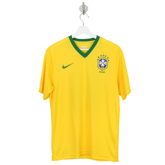 00s Brasil Nike Yellow Polyester T-Shirt (S)
