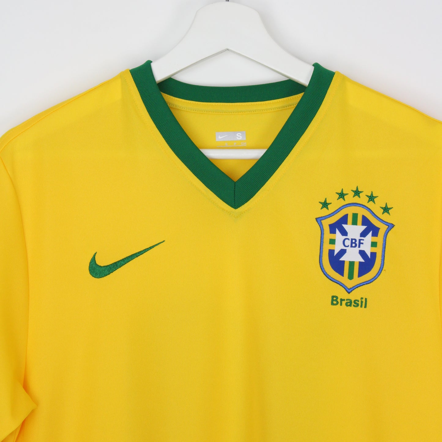 00s Brasil Nike Yellow Polyester T-Shirt (S)