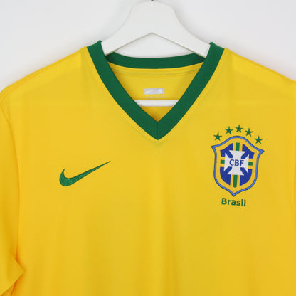 00s Brasil Nike Yellow Polyester T-Shirt (S)