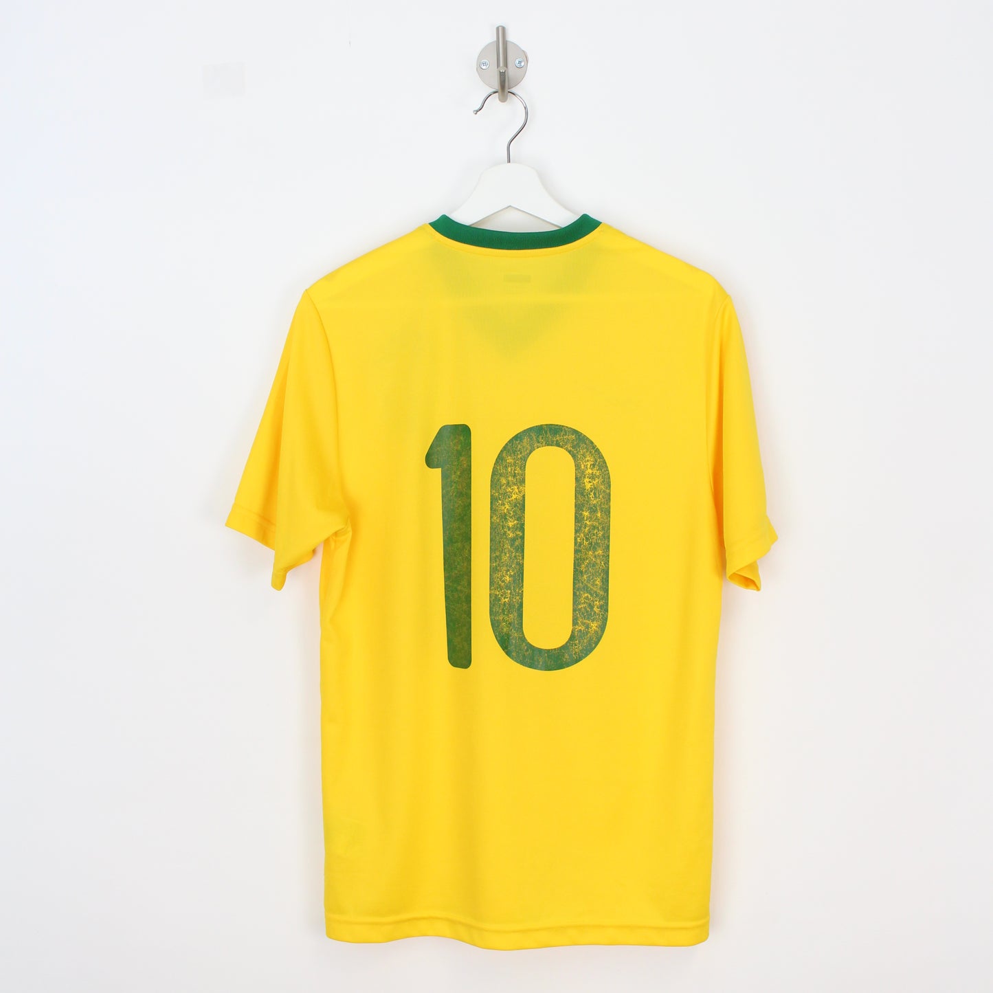 00s Brasil Nike Yellow Polyester T-Shirt (S)