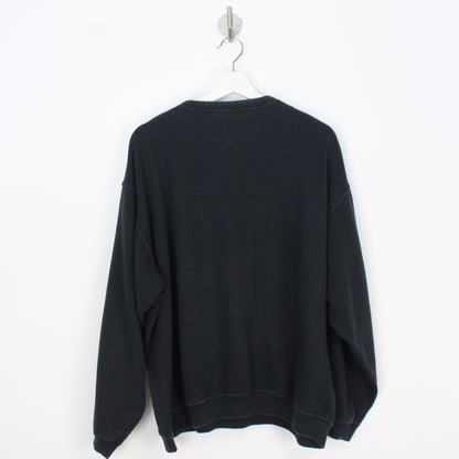 00s Champion Black Embroidered Sweatshirt (XL)