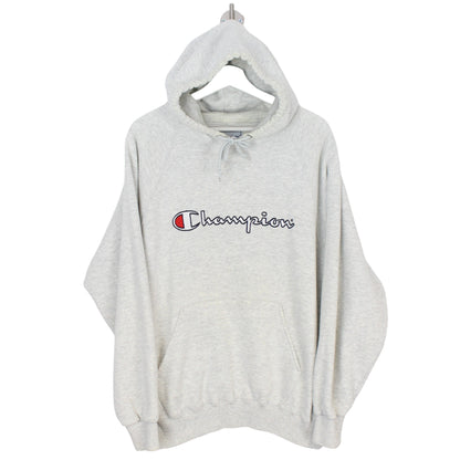 00s Champion Grey Embroidered Hoodie (L)