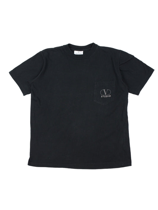 90s Valentino Studio Black T-shirt (S)