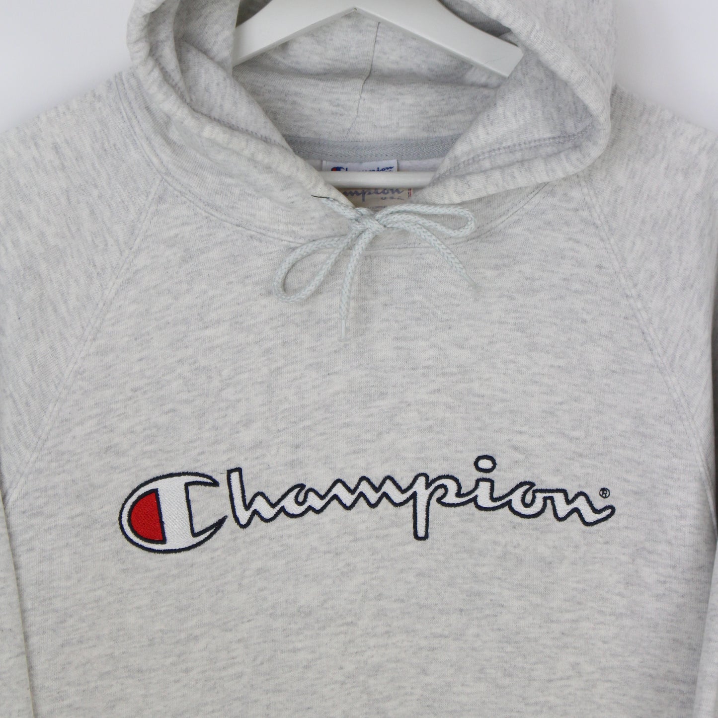 00s Champion Grey Embroidered Hoodie (M)