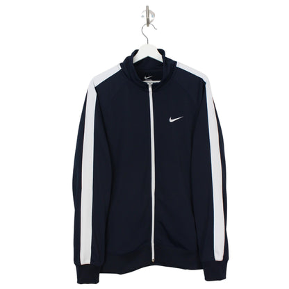 Nike Navy Polyester Track Jacket (L)