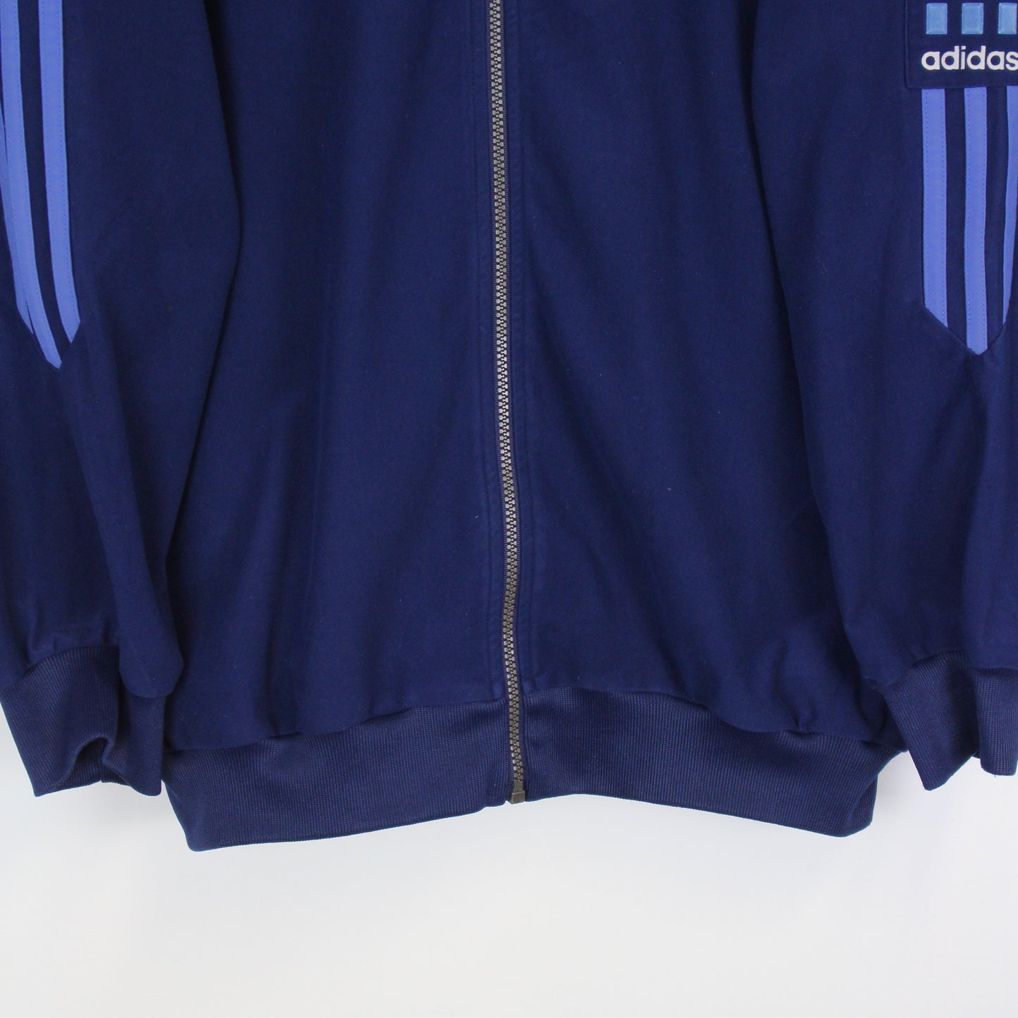 90s Adidas Navy Velour Track Jacket (XL)