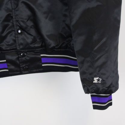 90s Colorado Rockies Starter Black Varsity Jacket (L)