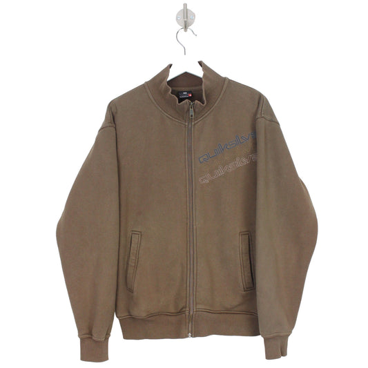 Quiksilver Brown Cotton Track Jacket (M)