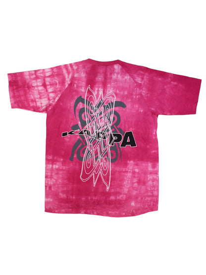90s Kappa Pink Tie Dye T-Shirt (L)