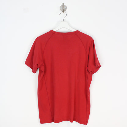 00s Nike Red Embroidered t-Shirt (S)