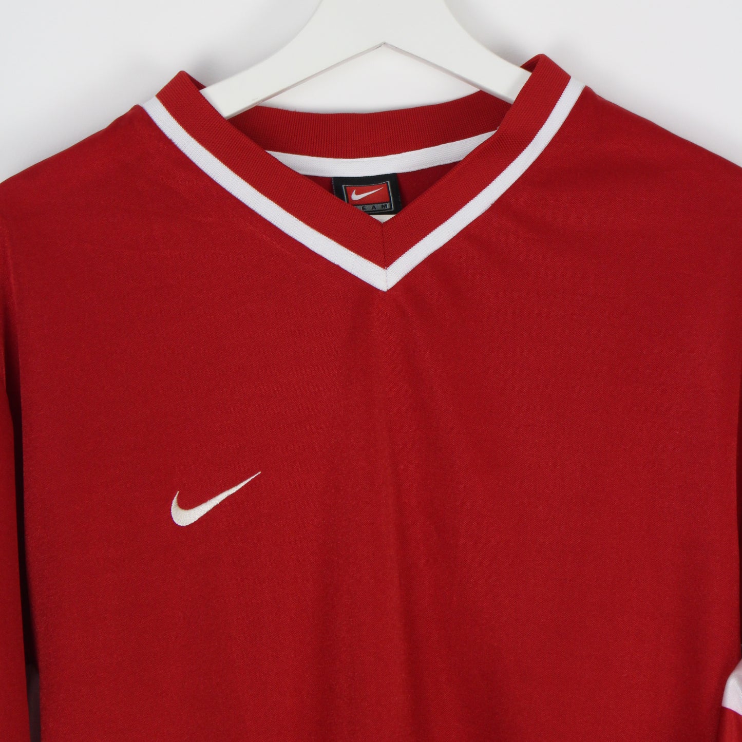 90s Nike Team Red Polyester T-Shirt (XL)