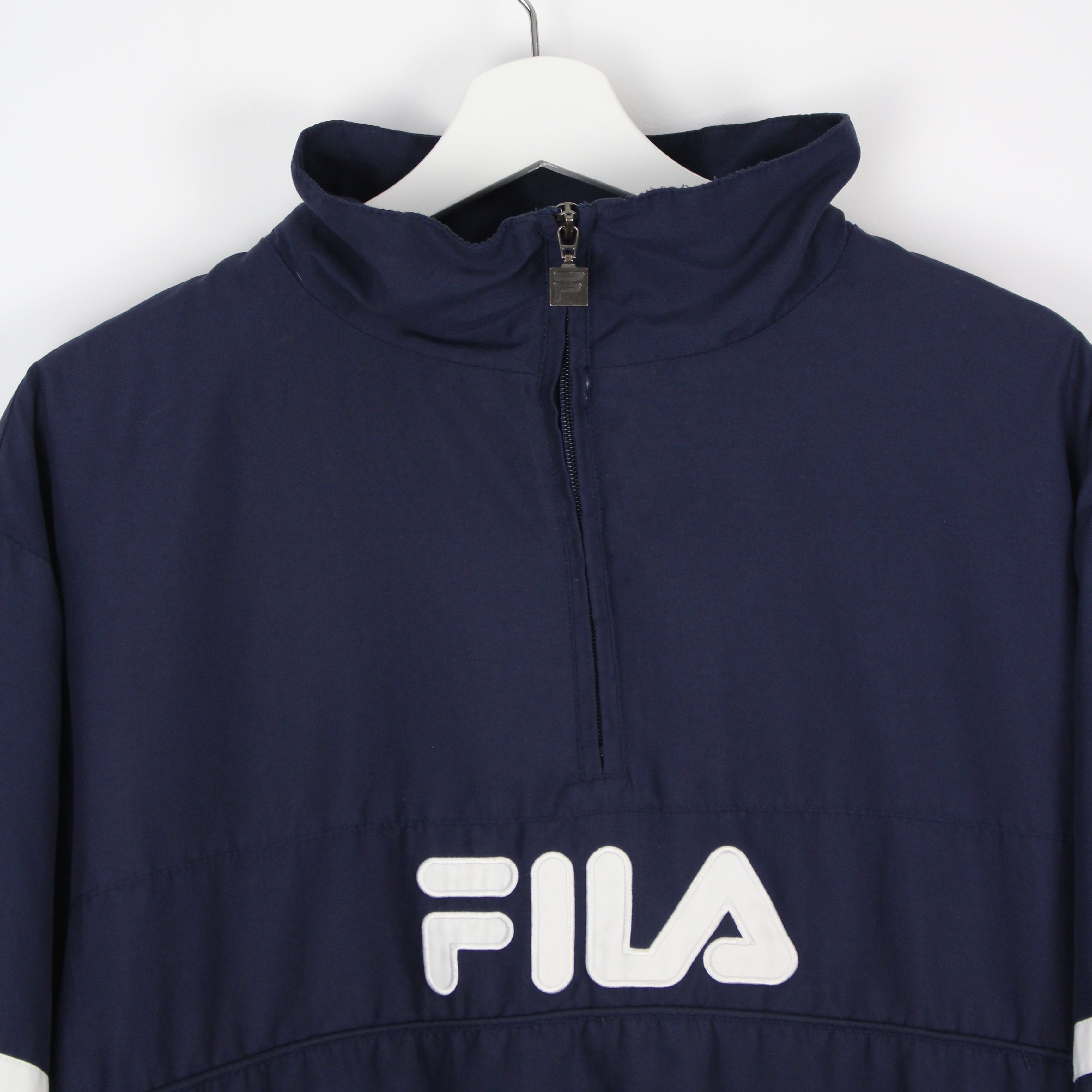 FILA Fleeve order Navy Pullover Jacket