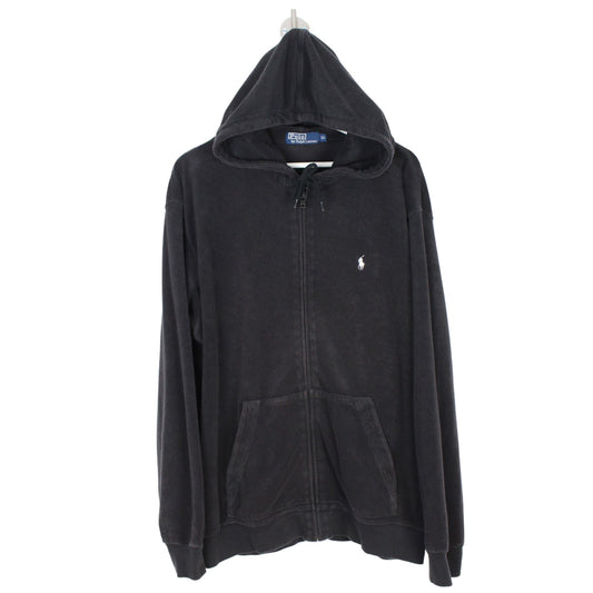 Polo Ralph Lauren Black Velour Hoodie (XL)