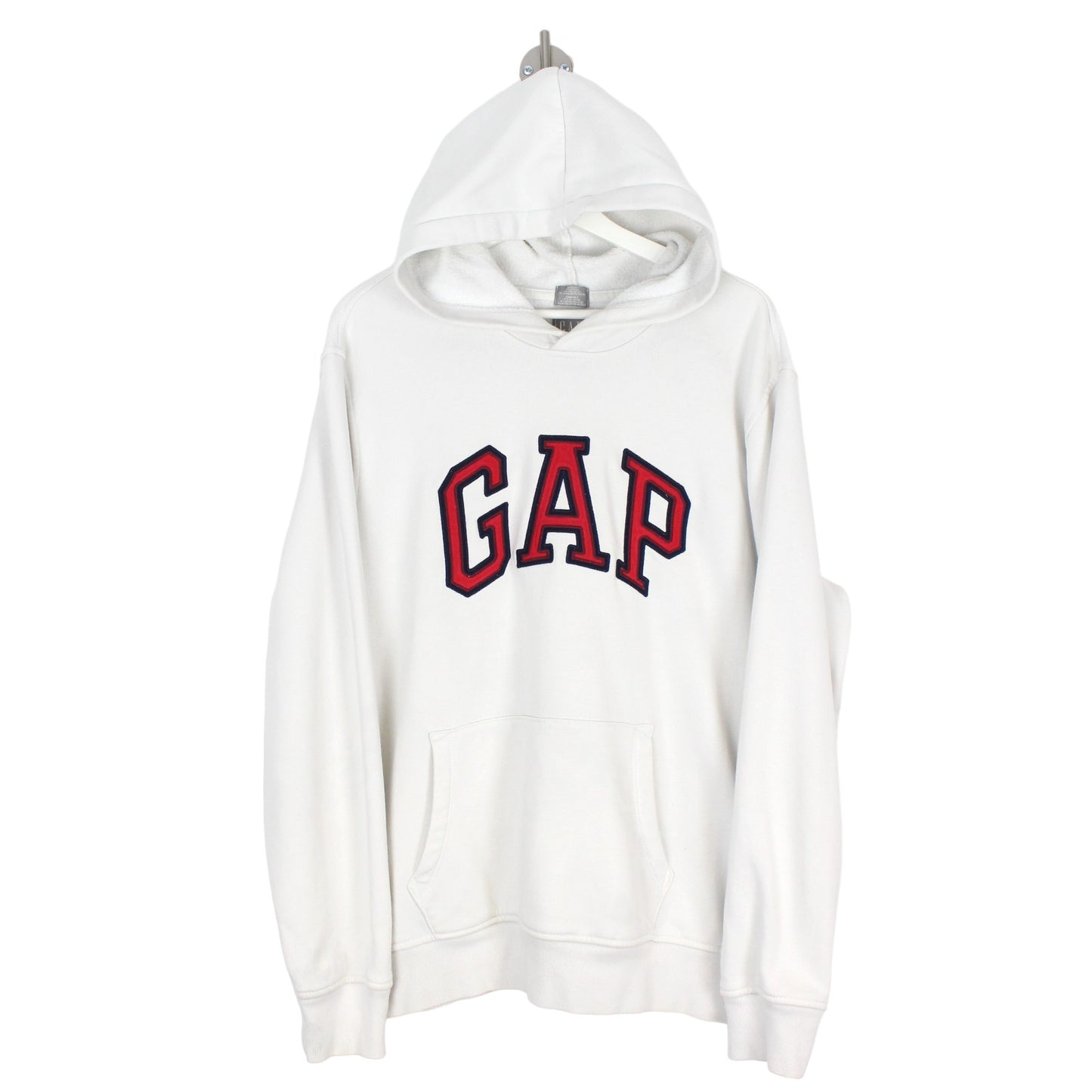 GAP White Embroidered Hoodie (L)