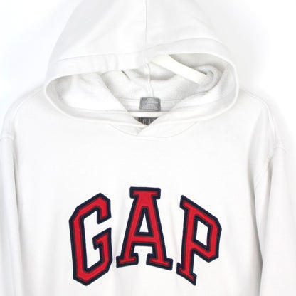 GAP White Embroidered Hoodie (L)