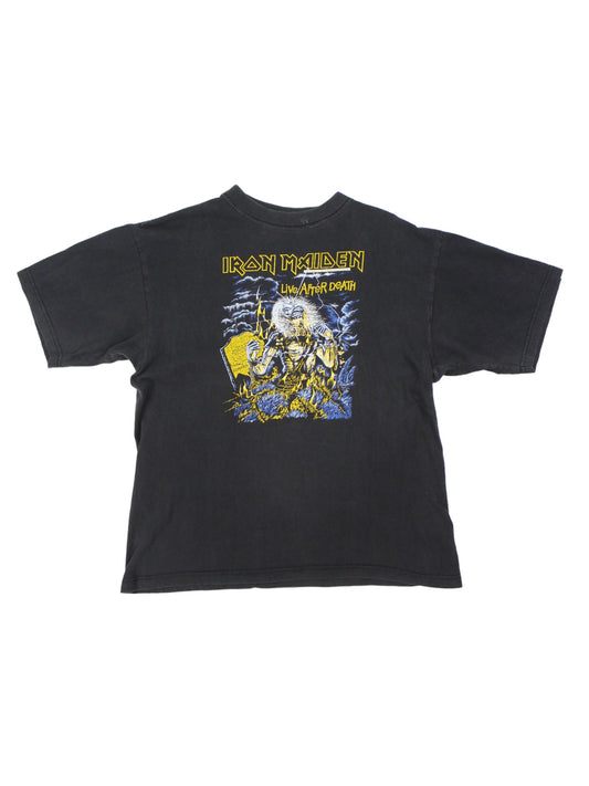 00s Iron Maiden Life After Death Black T-Shirt (S)