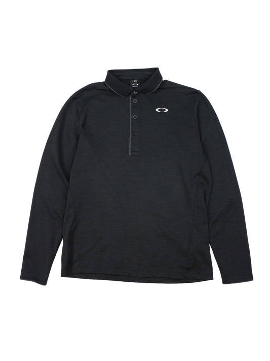 Oakley Black Polyester Polo Top (S)