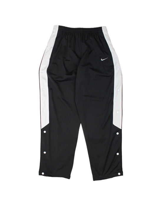 90s Nike Black Popper Tracksuit Bottoms (XL)