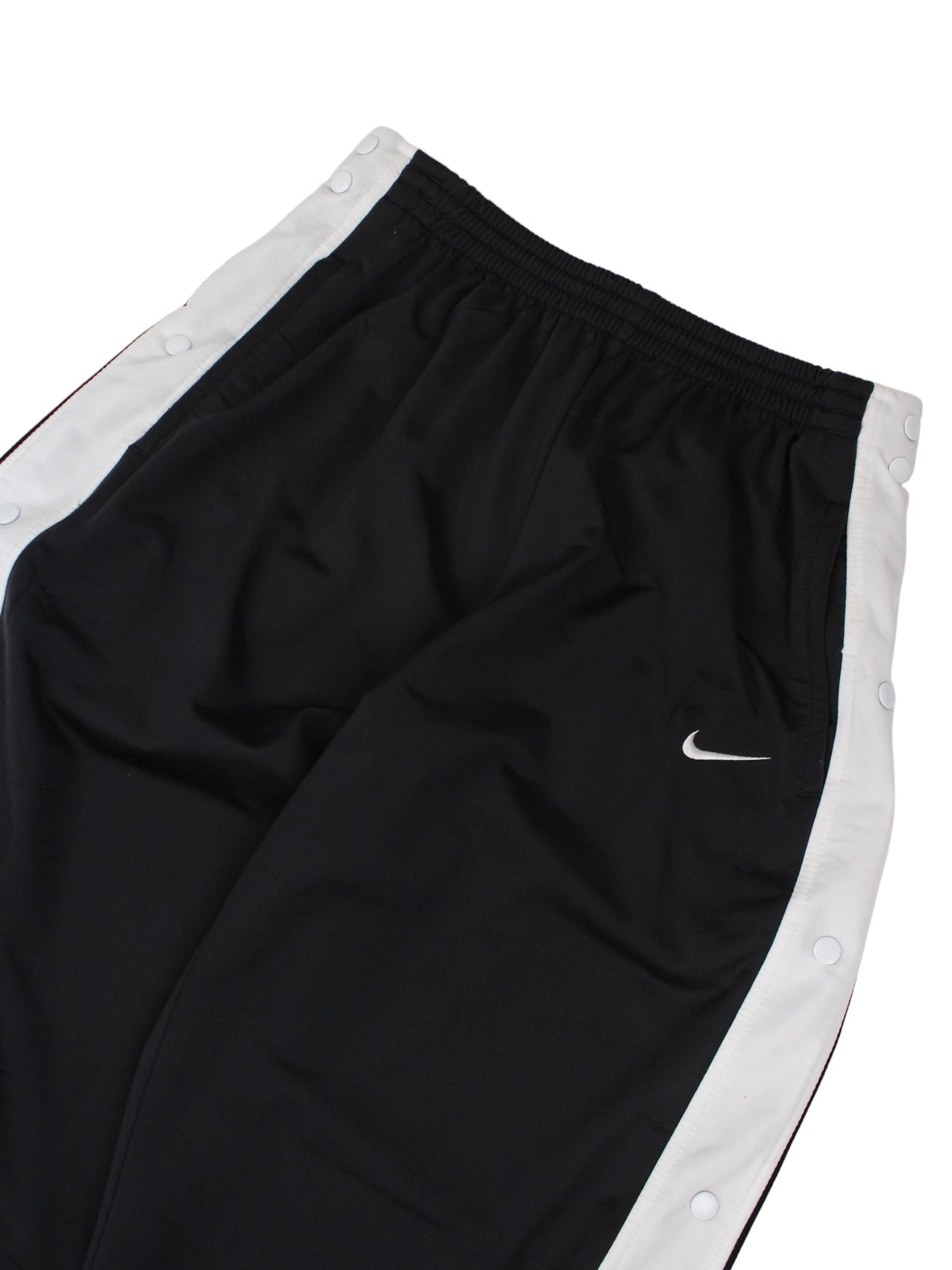 90s Nike Black Popper Tracksuit Bottoms (XL)