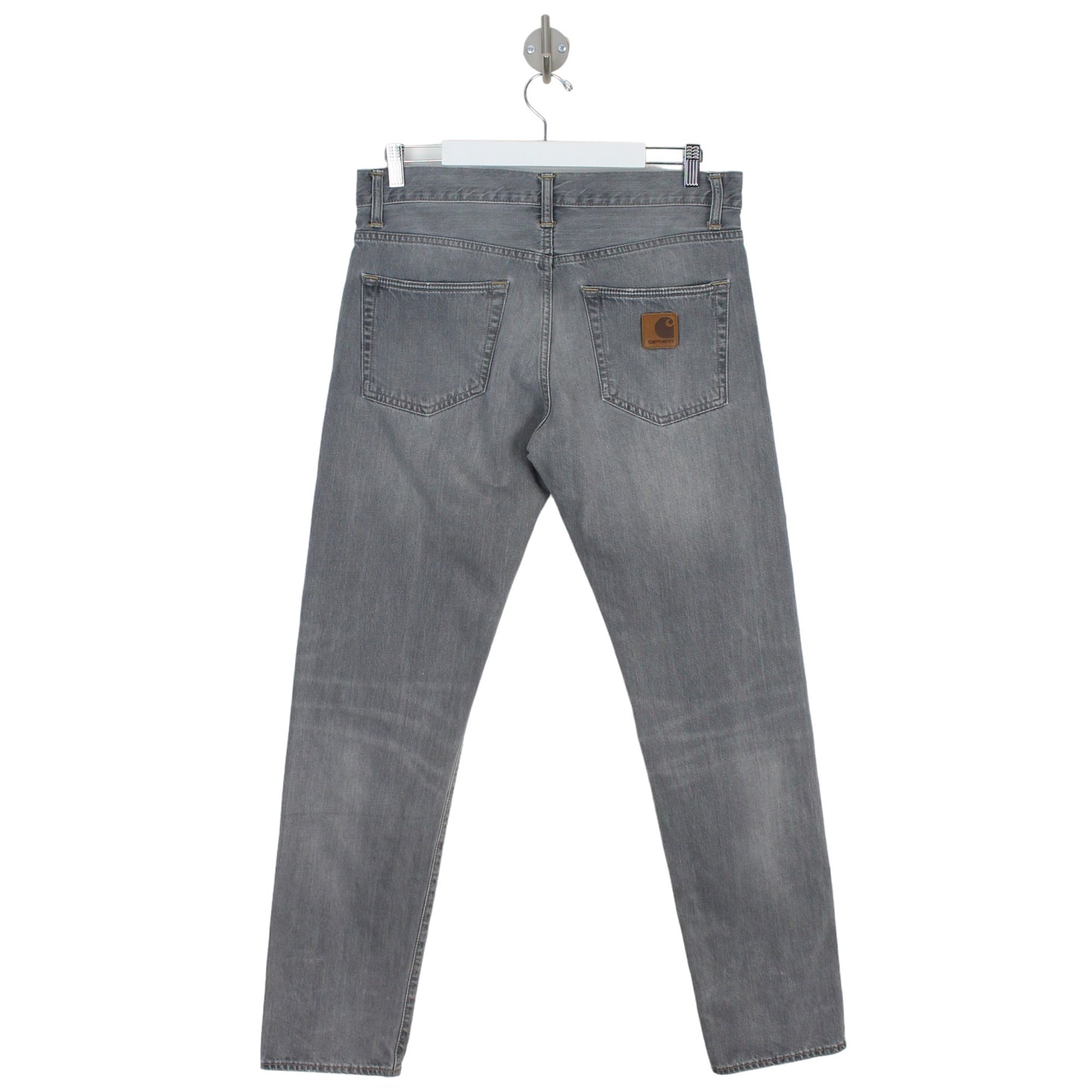 Carhartt Grey Regular Tapered Fit Denim Jeans (W32" X L32")