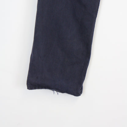 00s Tommy Hilfiger Navy Straight Trousers (W32" X L30")